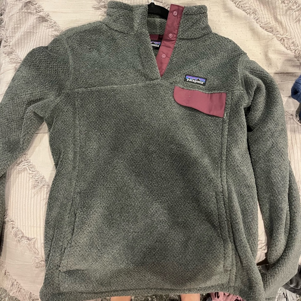 Patagonia Fuzzy Re-Tool 1/4 Button Down Pullover - image 1